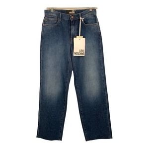 Love Moschino‎ NWT Mid-Rise Straight Leg Jeans Sz 27